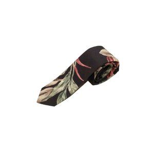 HENTSCH  MAN TROPICAL COTTON FLORALS TIE CRAVATTE NECKWEAR